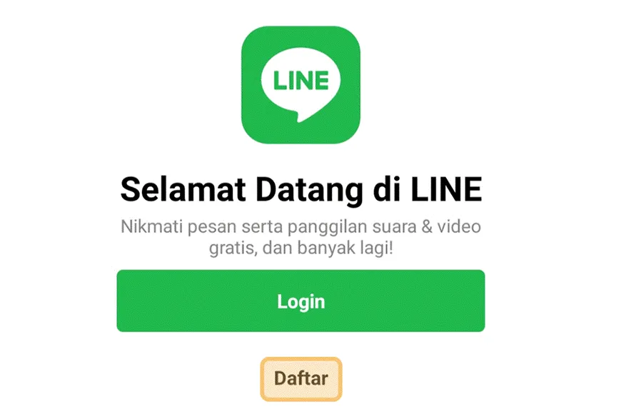 Opsi Daftar Line