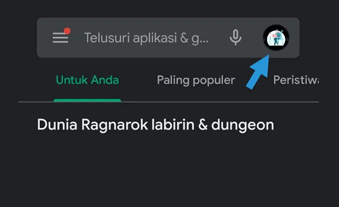 Buka Profil di Playstore