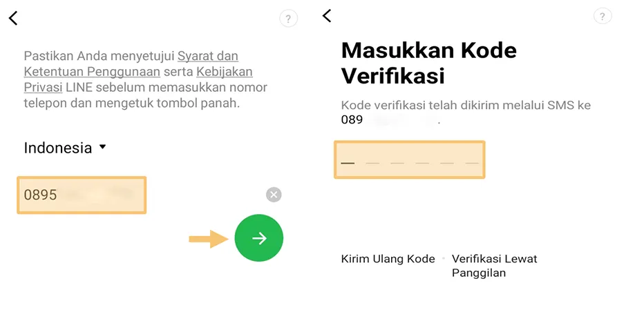 Ubah ID Line Dengan Nomor Baru