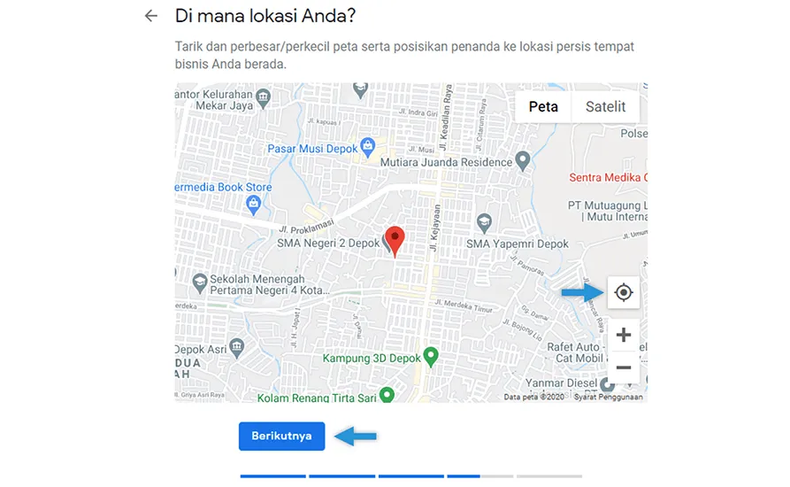 Opsi GPS Tempat