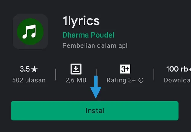 Aplikasi 1Lyrics