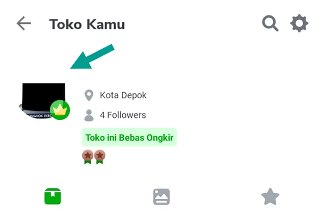 Klik Menu Akun Toko Tokped