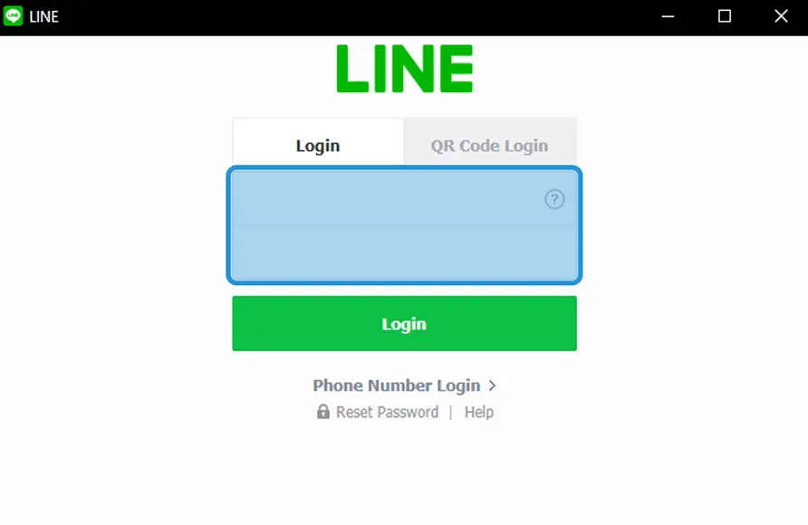 Login Line di Chrome