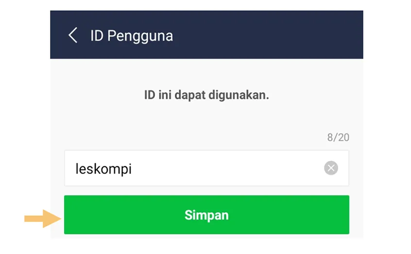 Isi Data ID Line Baru