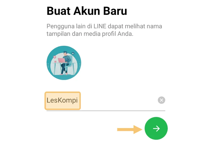 Isi Nama Profil Line