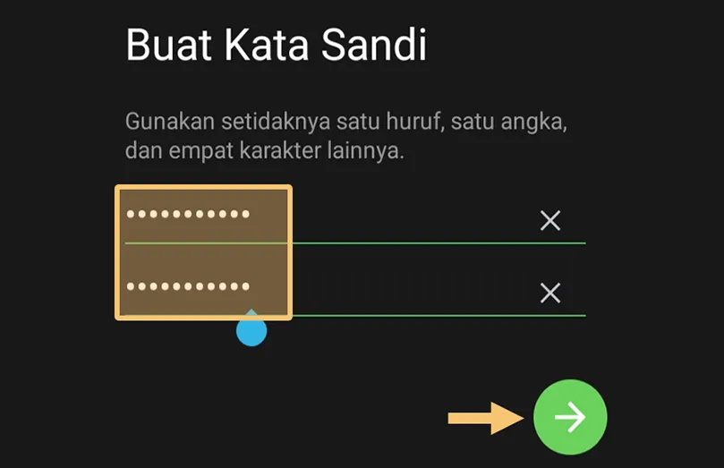 Isi Kata Sandi Line