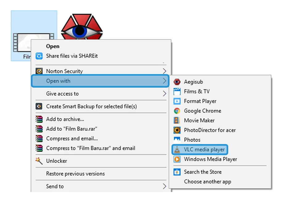 Buka VLC Media Player