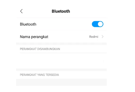 Mengaktifkan Bluetooth di HP