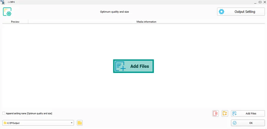 Opsi Add Files Format Factory