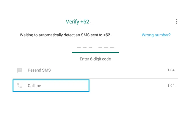 Verifikasi Dengan Panggilan Telepon