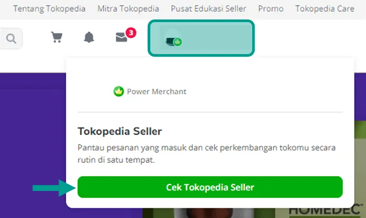 Cek Tokped Seller