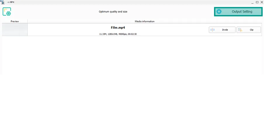 Output Settings di Format Factory