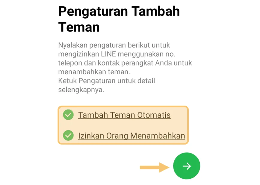 Menu Tambah Teman di Line