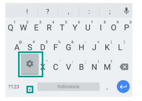 Setting Pada Keyboard