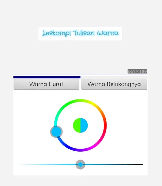 Setting Warna Pada Font