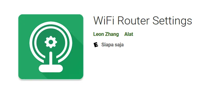 Aplikasi WiFi Router Settings