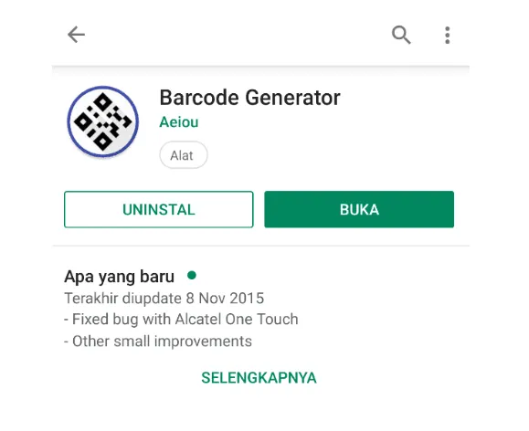 Aplikasi Barcode Generator