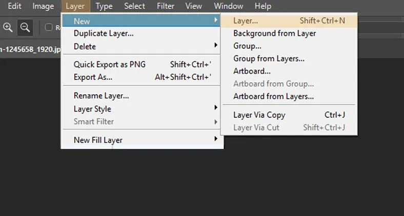 Membuat Layer di Photoshop