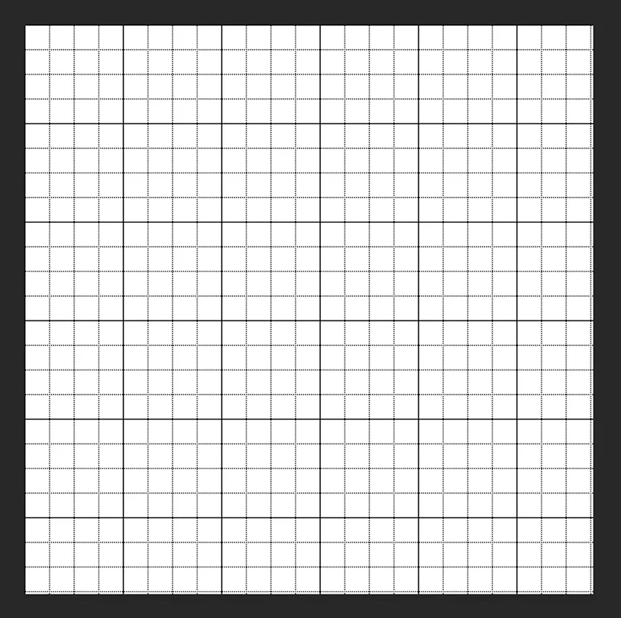 Contoh Grid di Photoshop Aktif
