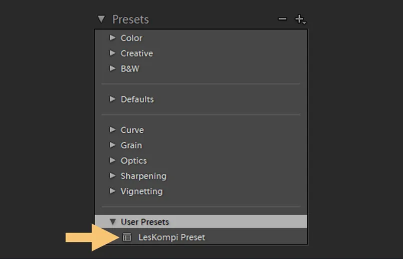 Contoh Preset di Lightroom PC