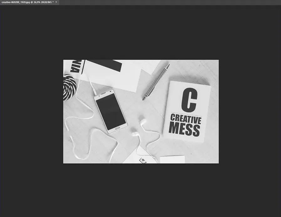 Zoom out di Photoshop