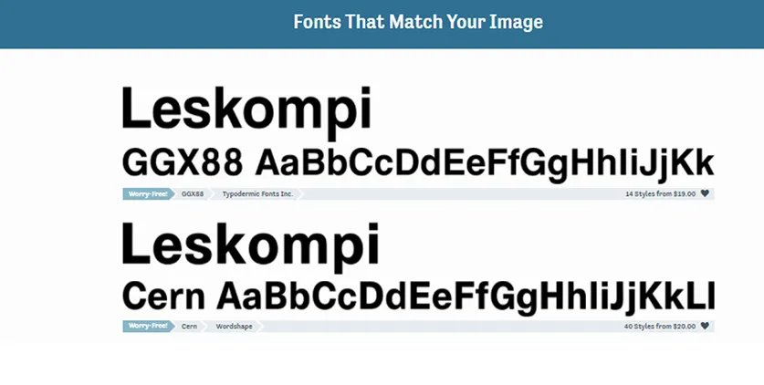 Hasil Scan Jenis Font