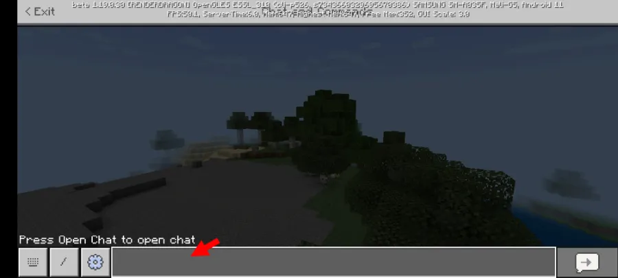 Ketuk Chat di Minecraft