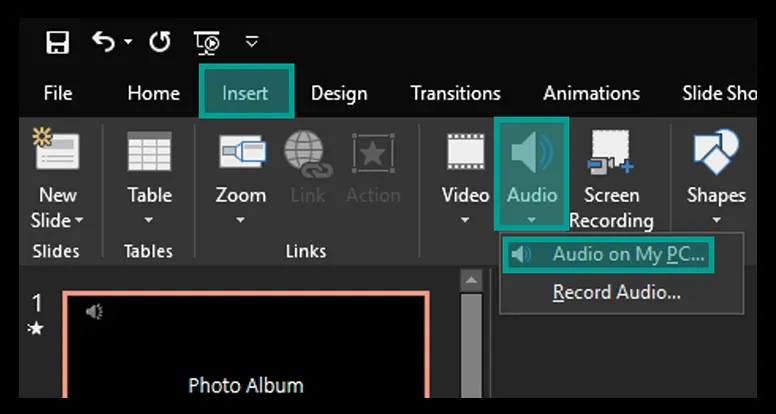 Opsi Audio on PC