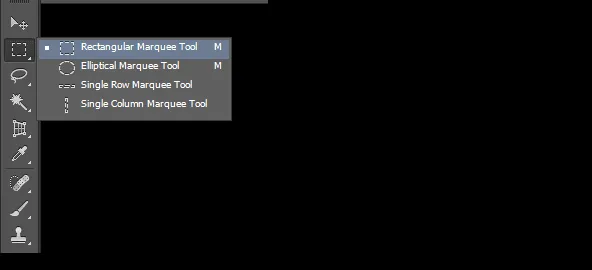 Menu Marque Tool Photoshop