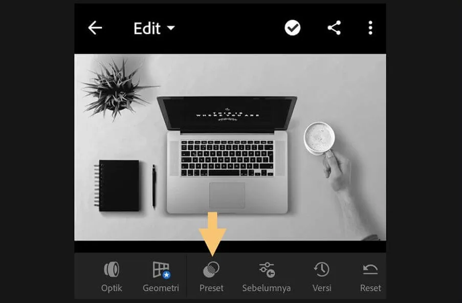 Menu Preset Lightroom HP