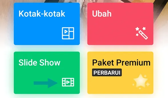 Opsi Slideshow PhotoGrid