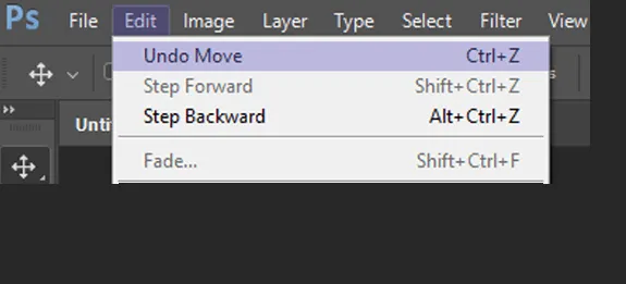 Menu Undo Move