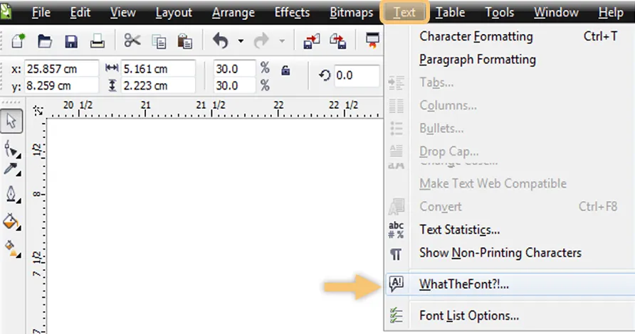 What The Font di Corel
