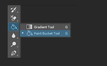 Menu Paint Bucket Tools