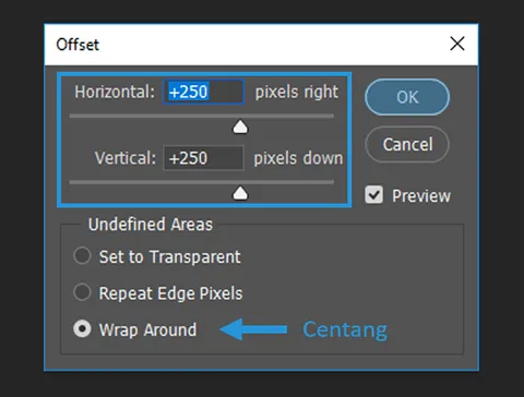 Setting Offset Gambar