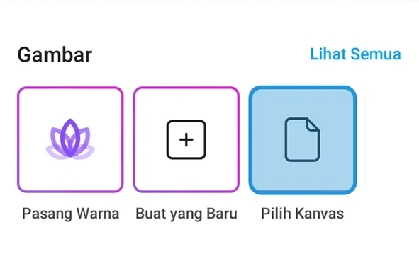 Memilih Gambar di Picsart