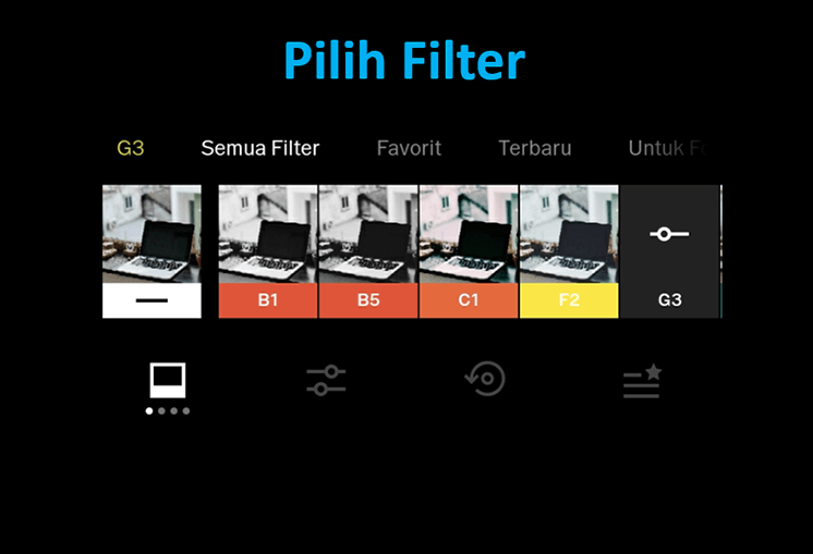 Memilih Preset Filter