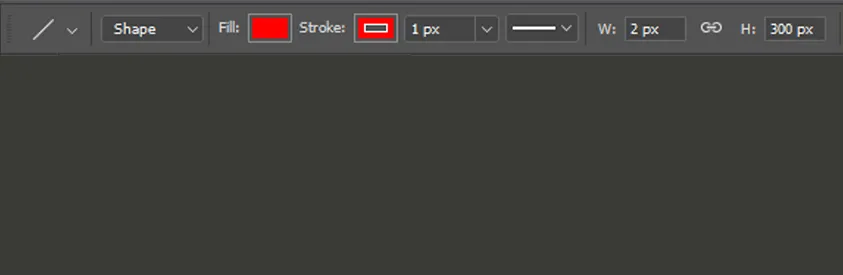 Mengatur Garis Photoshop