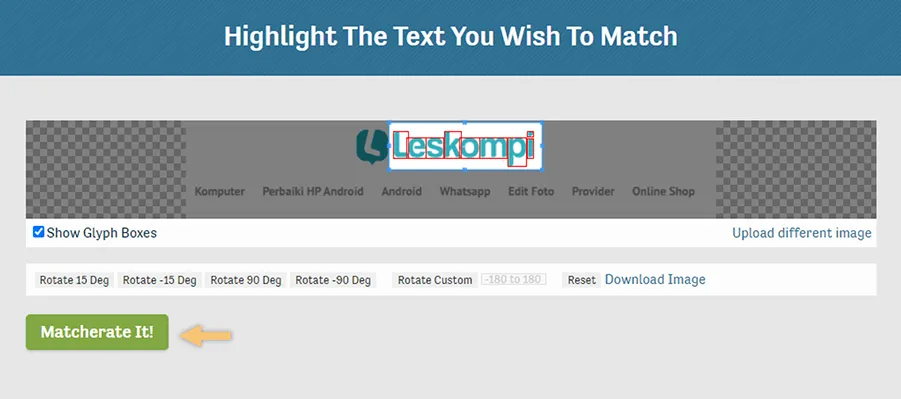 Sorot Tulisan di Font Macheratte
