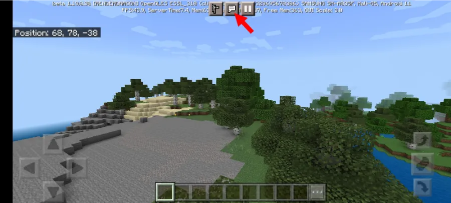 Tekan Menu Chat Minecraft