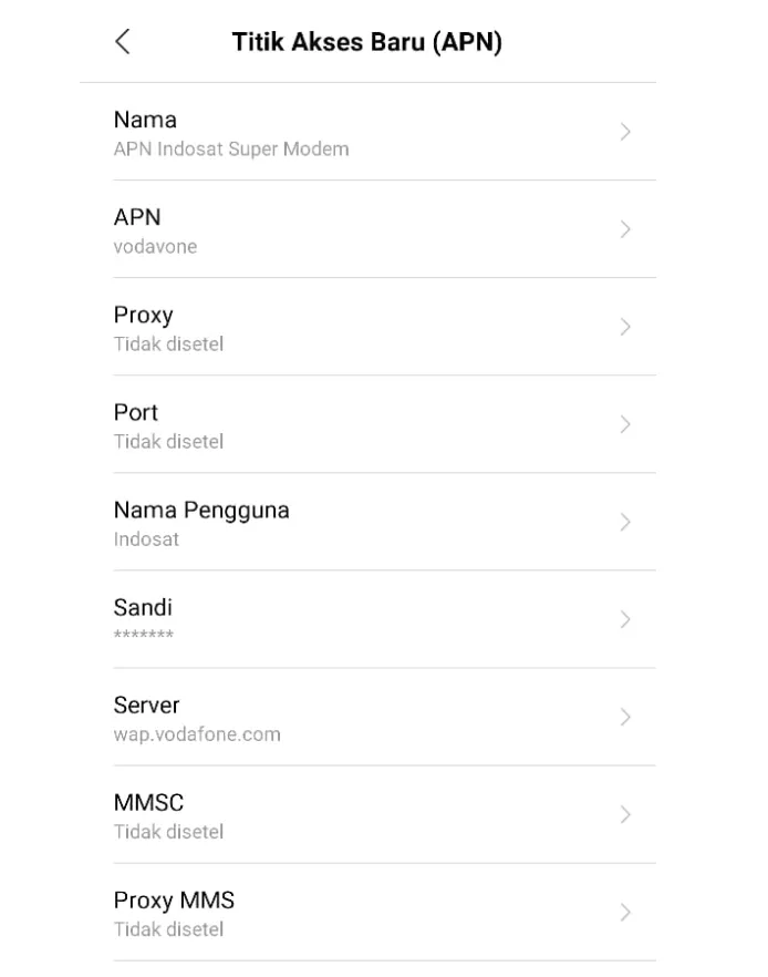 APN Indosat Modem