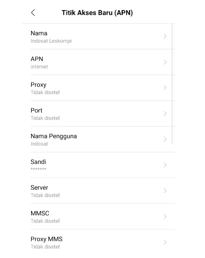 APN Indosat Stabil