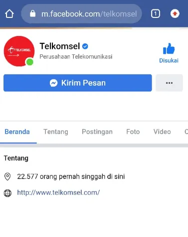 Facebook Telkomsel