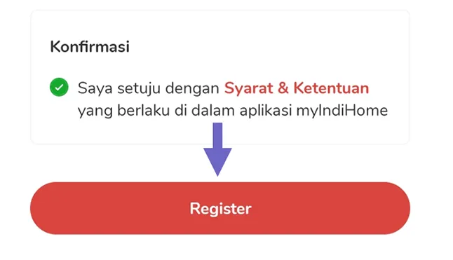 Mengkonfirmasi Syarat IndiHome