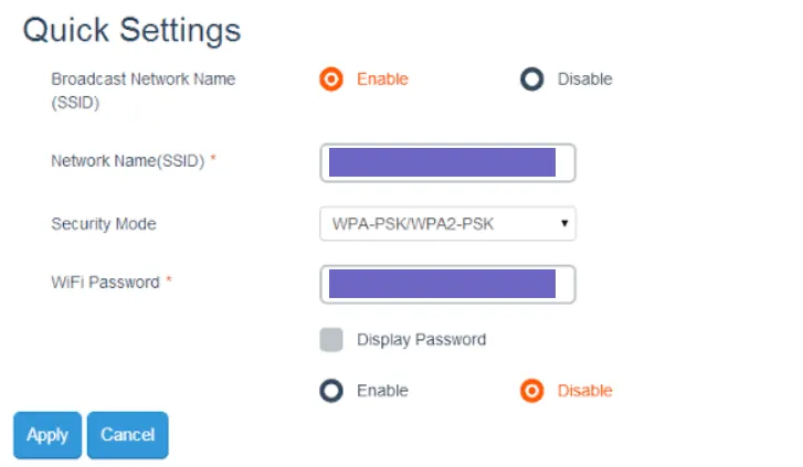 Quick Setting di Bolt