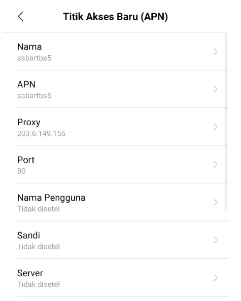 APN SabarTBS Telkomsel