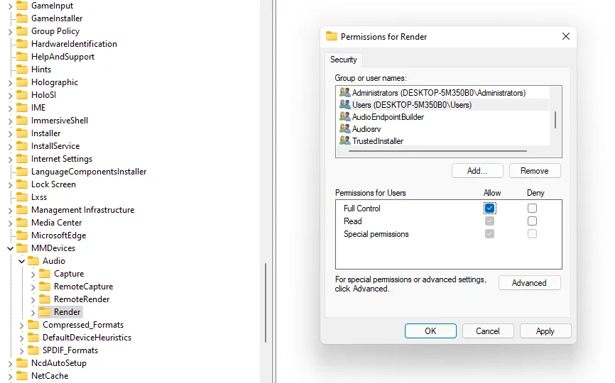 Setting Permissions Pada User