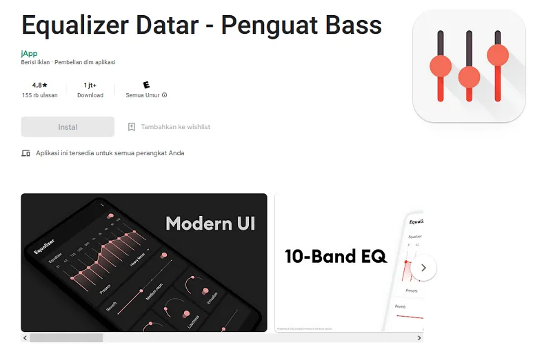 Aplikasi Equalizer HP