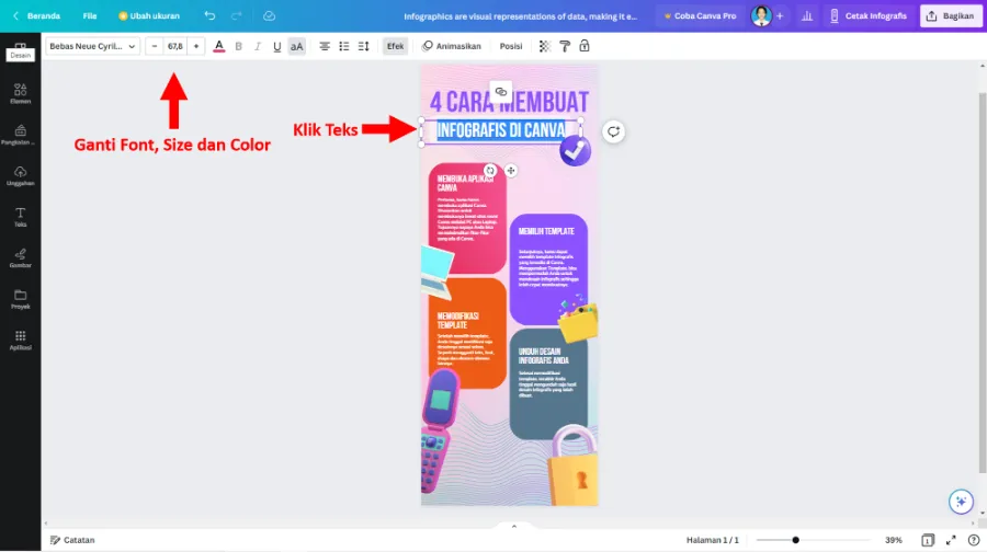 Atur Font Size