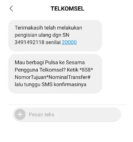 Mengisi Ulang Pulsa Telkomsel